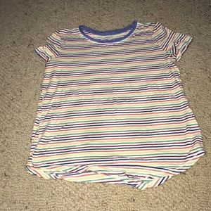 rainbow stripped short sleeve